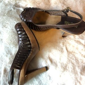 Michael Kors wooden heels